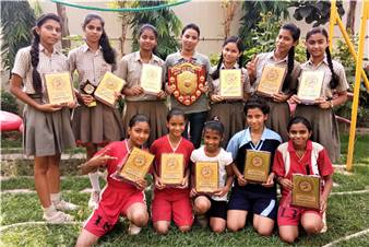 Once again our girls made us proud by bagging the First prize in the Inter School Kho-Kho Tournament. Jyotsna Yadav (Class-IX) was declared the BEST CHASER of the tournament.